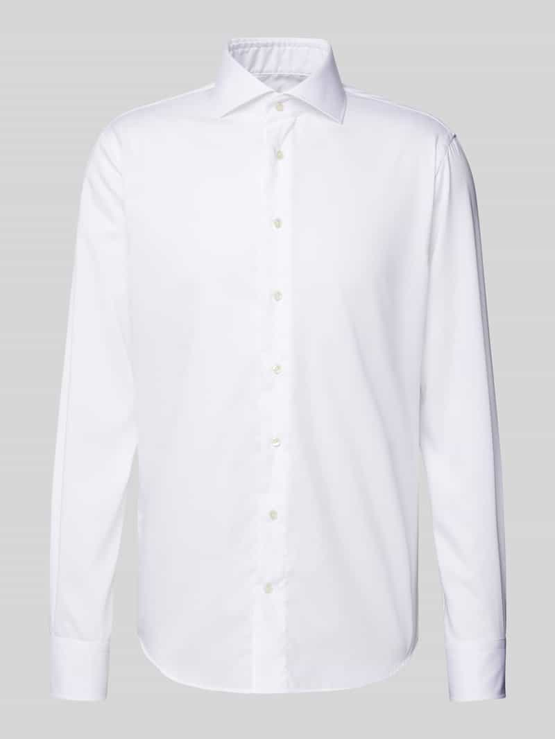 Koszula biznesowa o kroju slim fit z kołnierzykiem typu cutaway