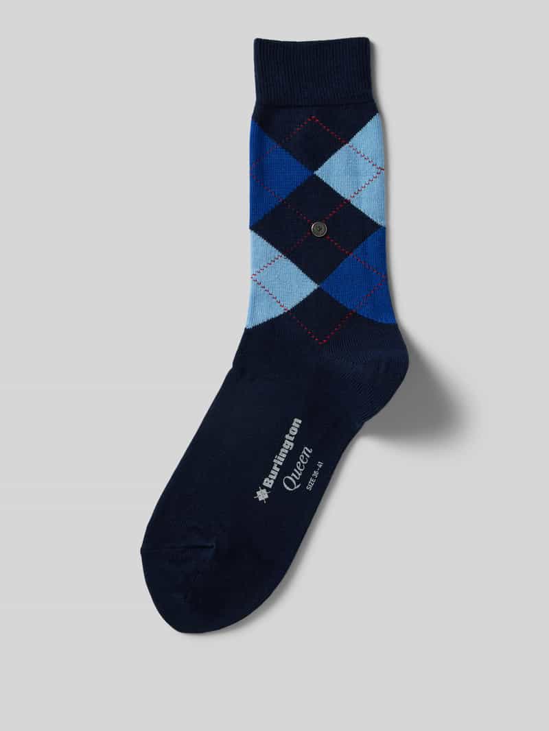 Skarpety z wzorem w zygzaki model ‘Queen’