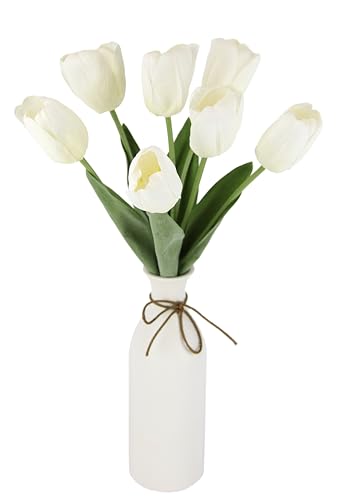 Real-Touch tulipany w wazonie, sztuczny bukiet tulipanów, pojedyncze kwiaty, dekoracja wiosenna, dekoracja wielkanocna, dekoracja środkowa, jedwabny kwiat, sztuczny tulipan, dekoracja stołu,
