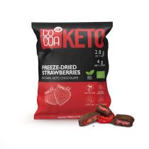 Cocoa Truskawki w czekoladzie ciemnej bez dodatku cukru keto 40 g Bio