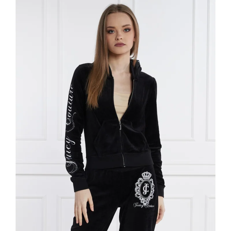 Juicy Couture Bluza HERITAGE CREST ROBYN HOODIE | Slim Fit
