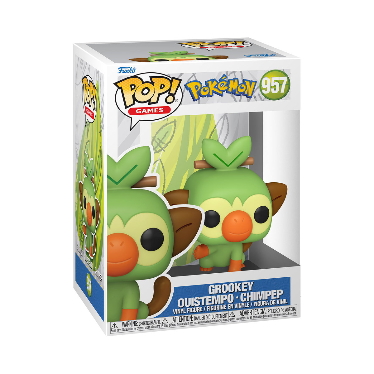 Funko POP! Games, figurka kolekcjonerska, Pokemon, Grookey, 957