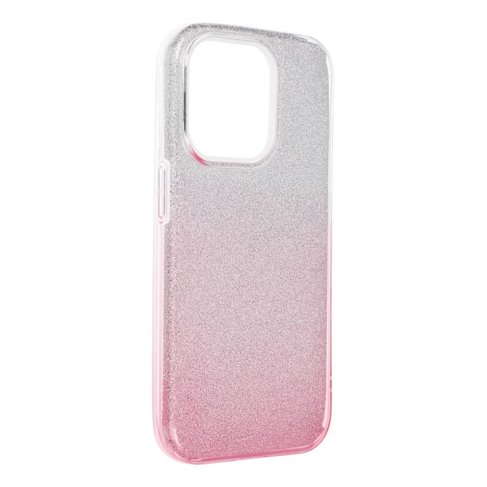 Futerał SHINING do IPHONE 15 PRO transparent/róż