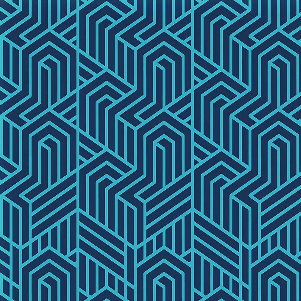 Aquawave Geometryczny Koc Piknikowy Aladeen (OS / Ciemnoniebieski)
