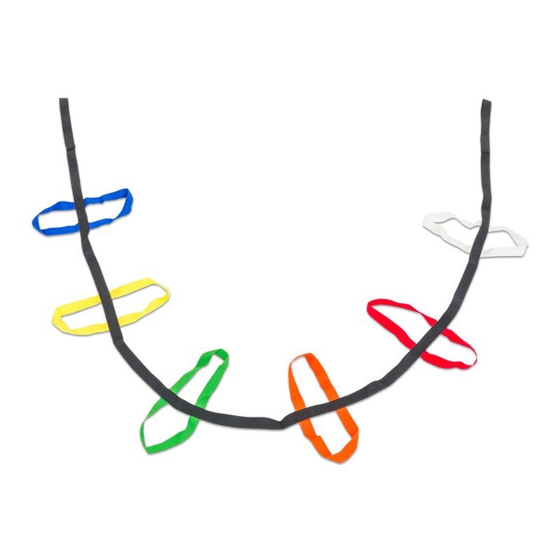 TAŚMA SPACEROWA na spacer do przedszkola wąż gąsienica 2,3m 12 uchwytów