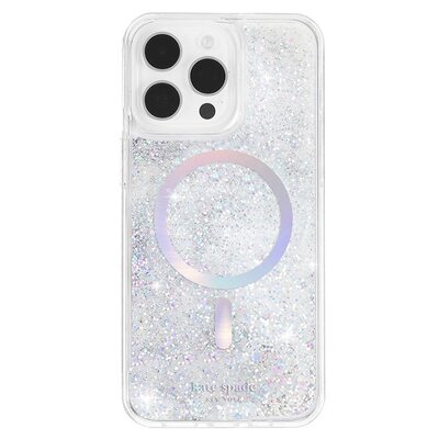 Kate Spade New York Liquid Glitter MagSafe - Etui iPhone 15 Pro (Opal Iridescent)