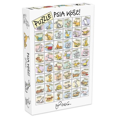 MDR, puzzle Psia kość!, rys. Andrzej Mleczko