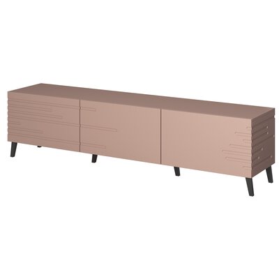 Szafka RTV NOVA 186x40x48 róż mat