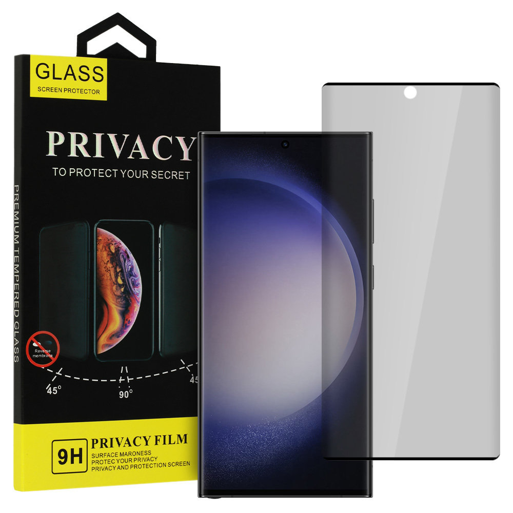 Hartowane szkło Privacy Glass do SAMSUNG GALAXY S23 ULTRA CZARNE