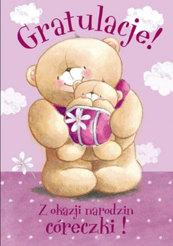 PASSION CARDS Karnet narodziny córki FF-243