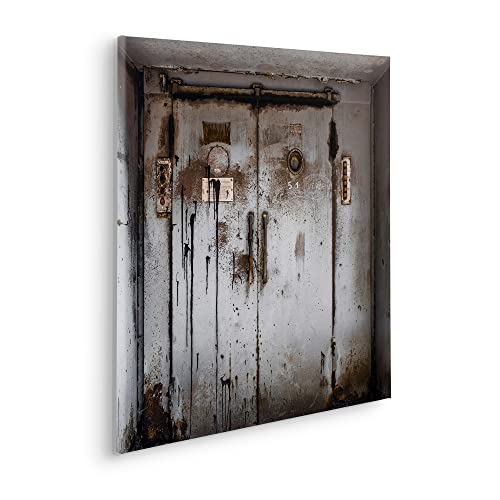 Komar Obraz na blejtramie w ramie z prawdziwego drewna - powierzchnia drzwi - rozmiar 60 x 60 cm - obraz, obraz na płótnie, motyw krajobrazu, salon, sypialnia