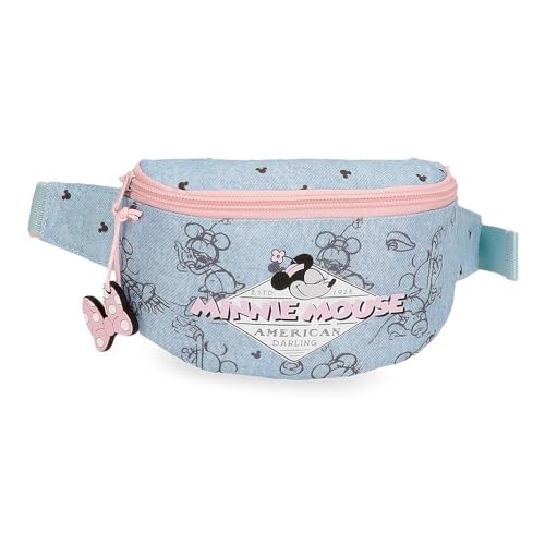 Joumma Disney Minnie American Darling Z paskiem na ramię 27x11x6,5 cms Poliester by Joumma Bags, niebieski, Fajka