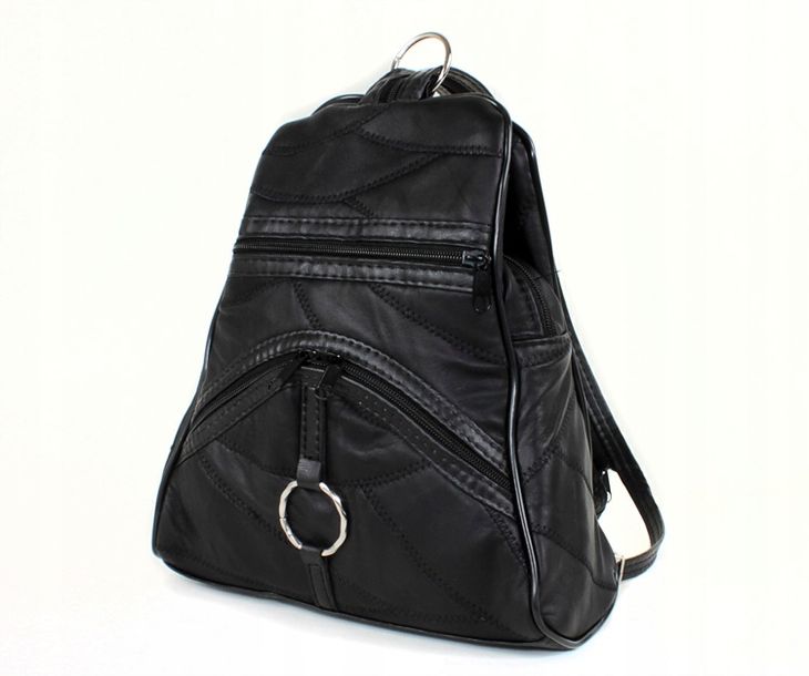 Plecak Damski Skórzany Plecaczek Skóra Naturalna