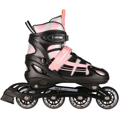 Łyżworolki NILS EXTREME NH18366A 2w1 ( 31-34) Różowo-biały