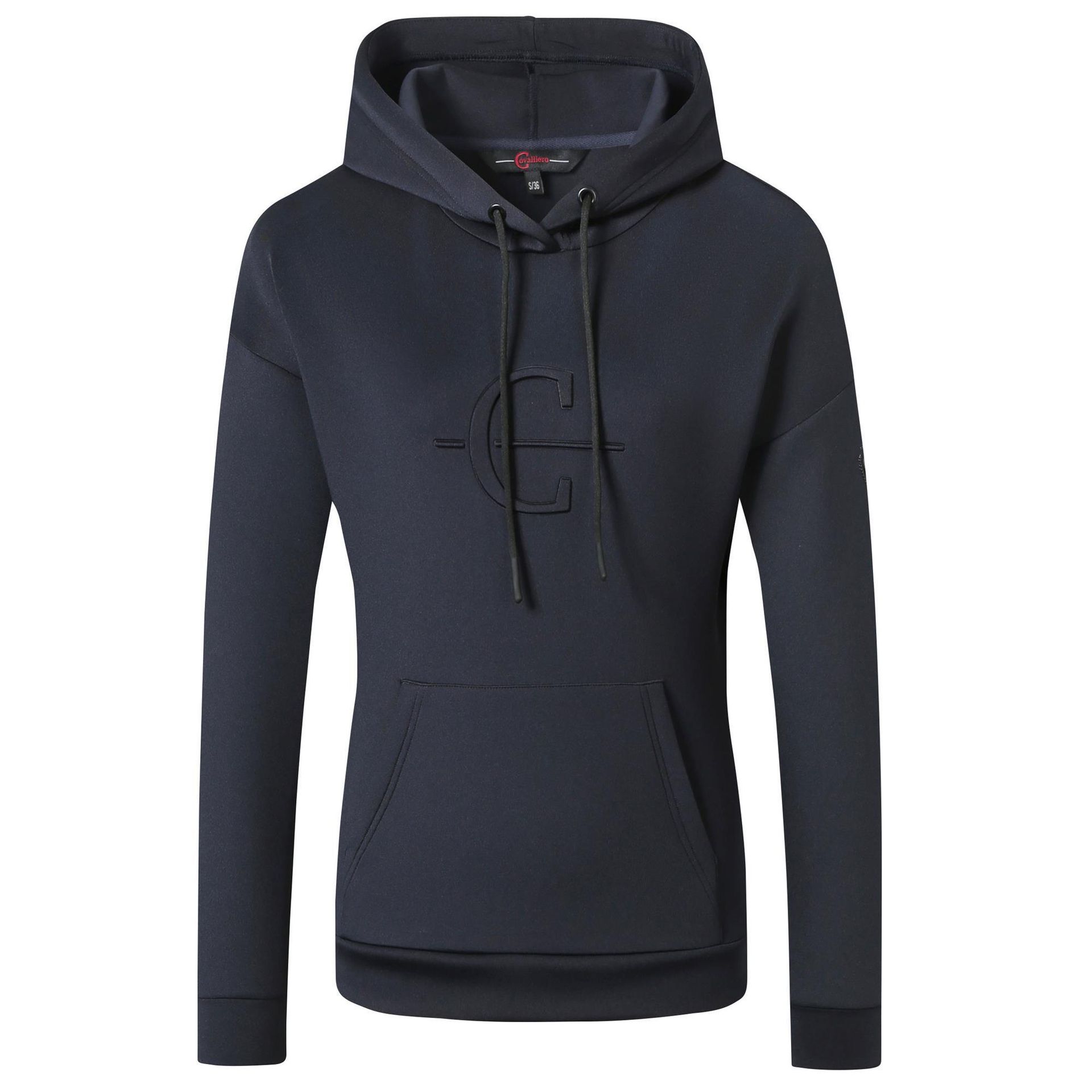 Bluza z kapturem COVALLIERO 24SS damska granatowa, rozmiar: M