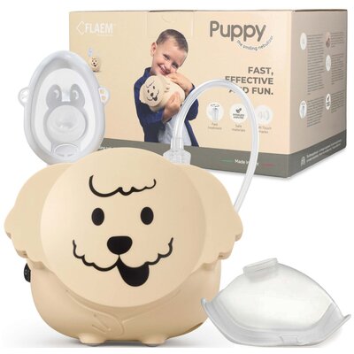 FLAEM Puppy Inhalator dla dzieci w kształcie pieska, certyfikowany
