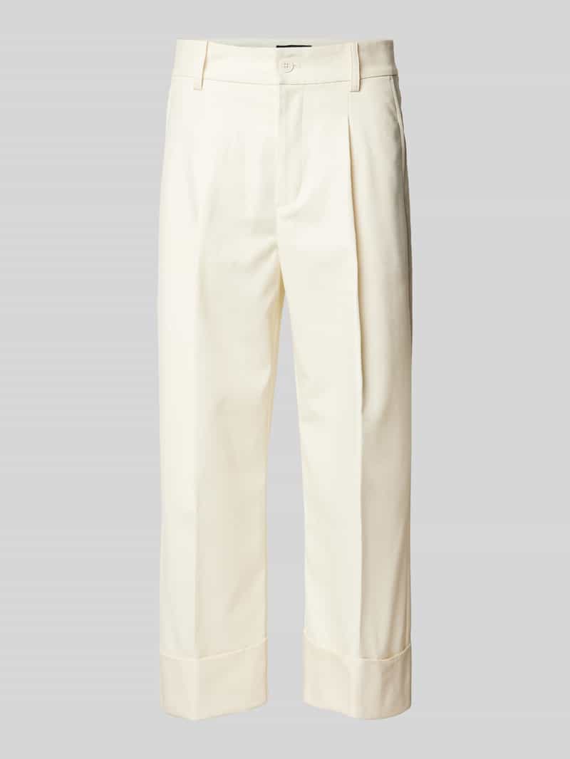 Spodnie materiałowe z zakładkami w pasie model ‘ZEEYA’