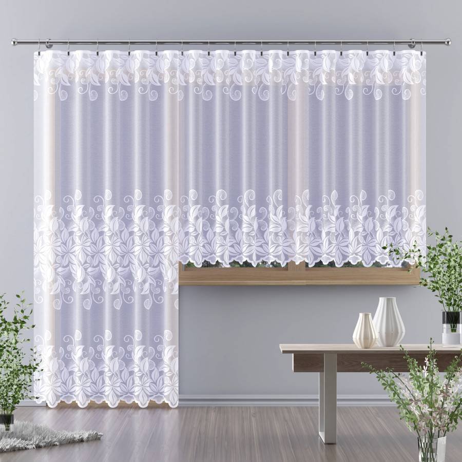 Firanka A żakardowa metrażowa Eltefia 648258 230 cm