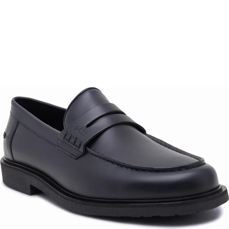 BOSS Skórzane loafersy Joray_Mocc