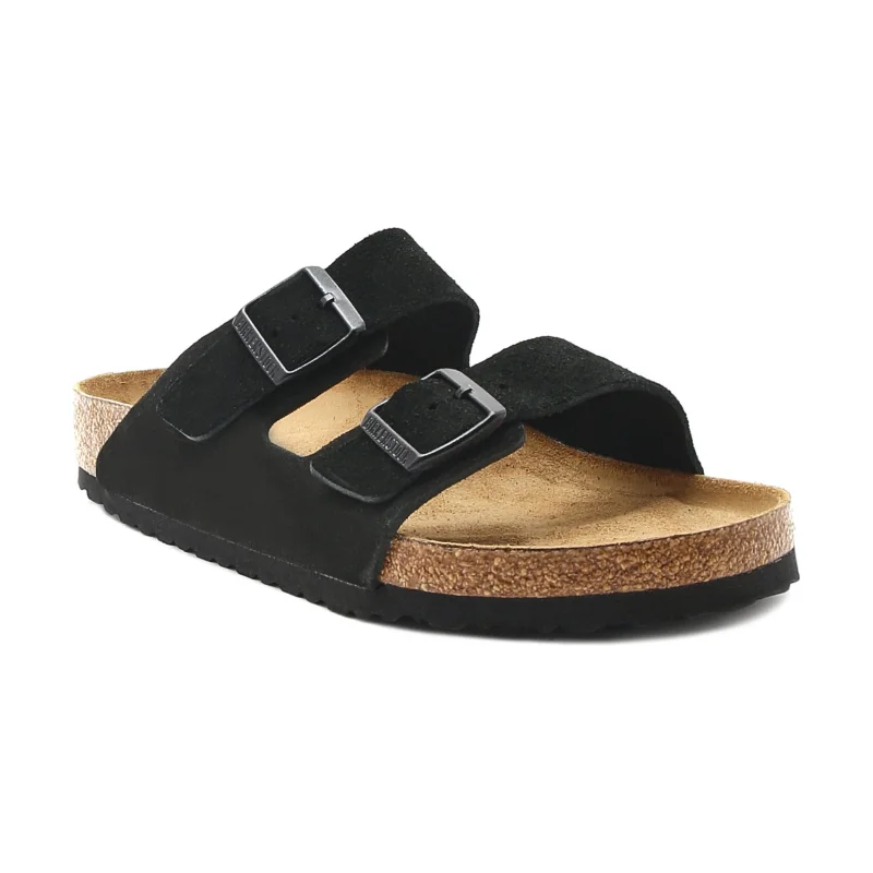 Birkenstock Klapki Arizona zamsz regular fit soft footbed