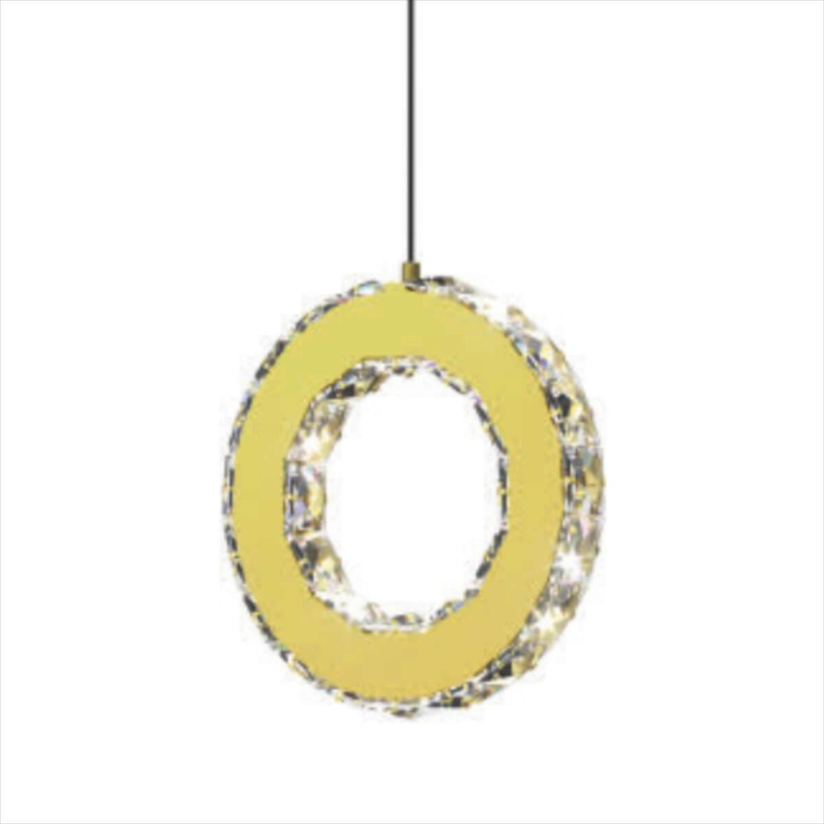 Wisząca lampa ze ściemniaczem Girona MD3713-1-3GT Zumaline LED 10W 3000K złoty