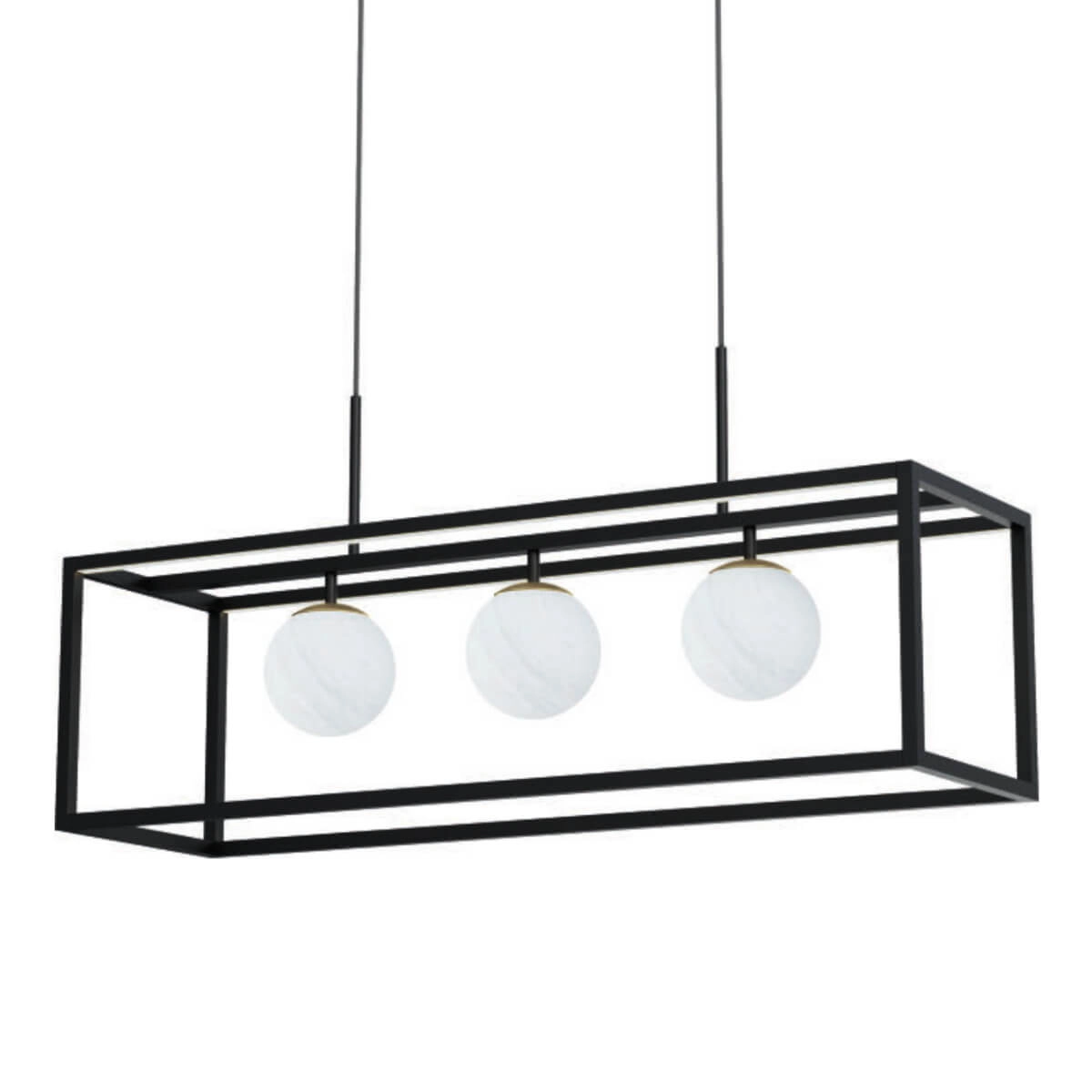 Lampa wisząca kula Mida P0583-01A-2GHF Zumaline szkło przezroczysty złoty