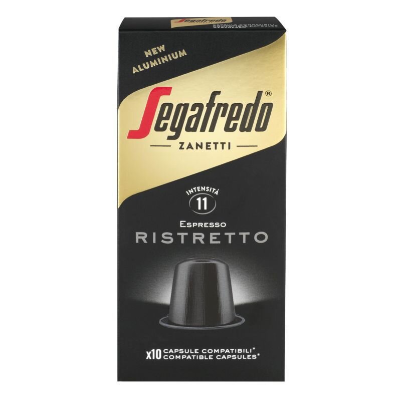 Kapsułki Segafredo Ristretto 10 szt. aluminiowe kompatybilne z Nespresso®