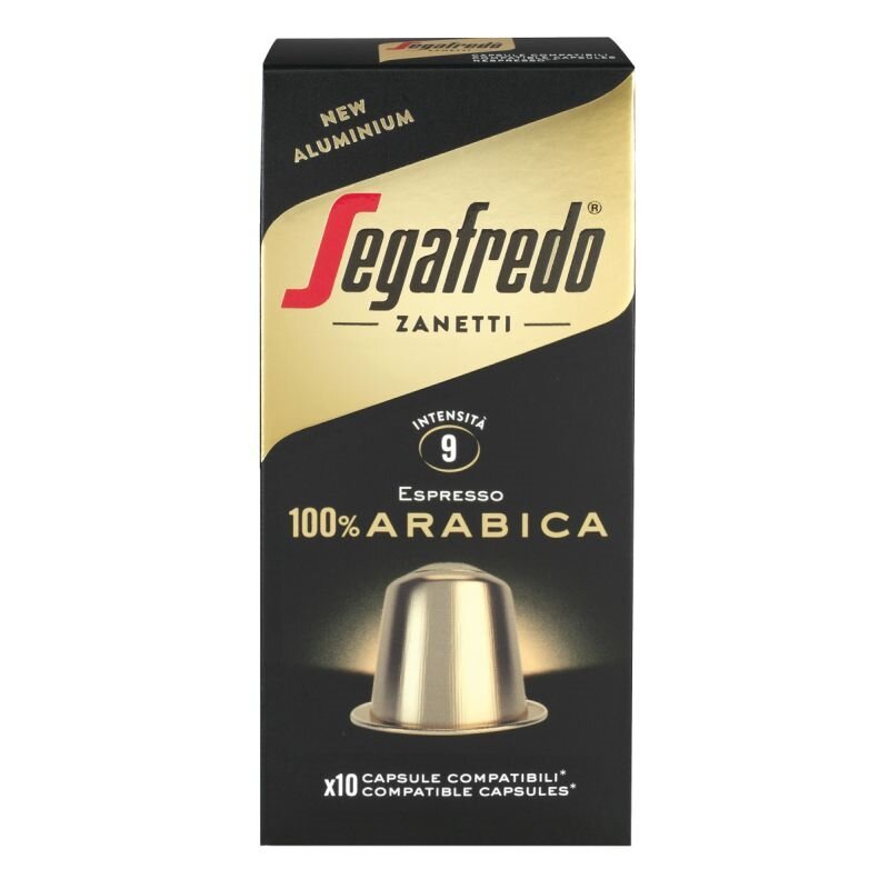 Kapsułki Segafredo 100% Arabica 10 szt. aluminiowe kompatybilne z Nespresso®