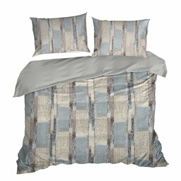 Design 91 Pościel z mikrofibry 220x200 Allison beżowa szara geometria D91 A