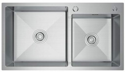 Zlewozmywak stalowy dwukomorowy STEEL 8245