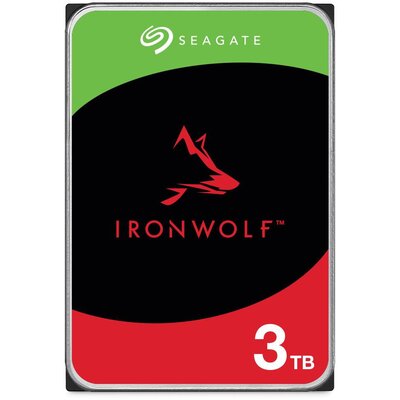 Seagate NAS HDD 3TB IronWolf 5400rpm 6Gb/s SATA 256MB cache 3.5inch 24x7 CMR for NAS and RAID rackmount systems BLK