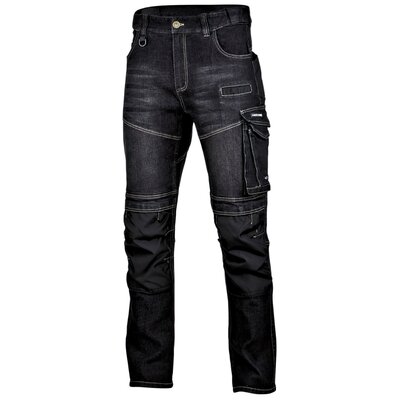 LAHTI PRO Spodnie robocze jeansowe Slim Fit roz S L4051701 LPL4051701