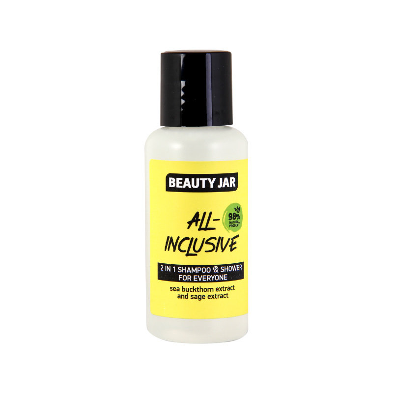 Szampon do włosów i żel pod prysznic 2 w 1 Rokitnik i szałwia Beauty Jar All-Inclusive (80 ml)