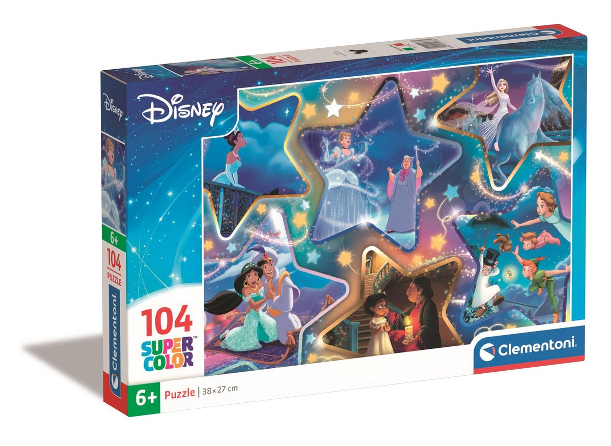 Clementoni, Puzzle, Super Kolor, Magical Moments, 104 el.