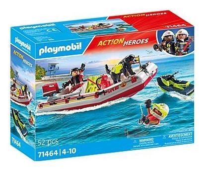 Playmobil Action Heroes 71464 Łódz straży pożarnej ze skuterem wodnym