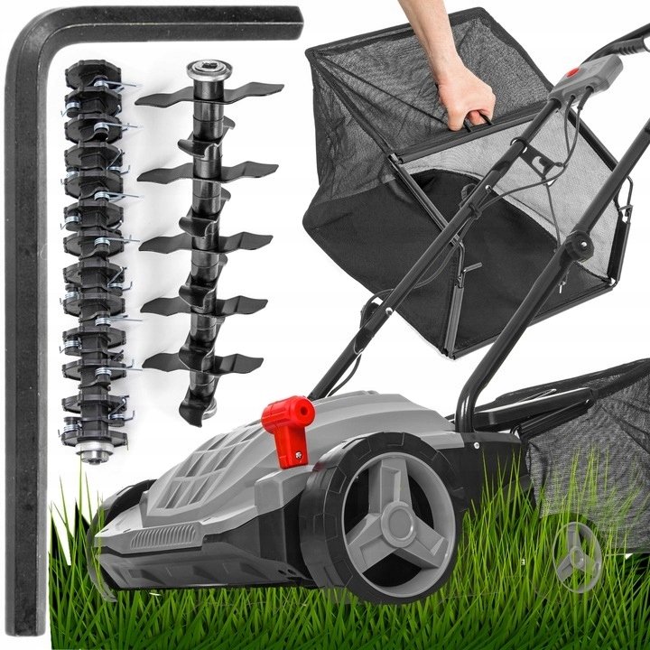Aerator Wertykulator Elektryczny Kanwod Do Trawy Regulacja Z Koszem 2500W