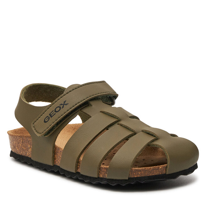 Sandały Geox J Ghita Boy J458LA 000BC C3009 S Military