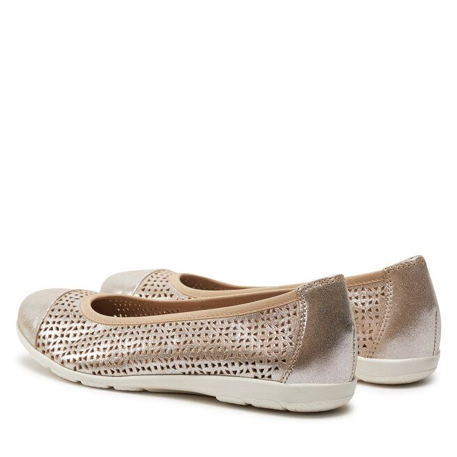 Baleriny Caprice 9-22151-42 Taupe Metallic 341