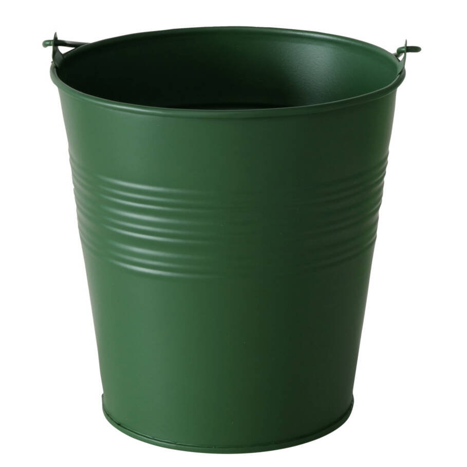 Doniczka na balkon LINGO, wiaderko, cynkowa, Ø 15 cm