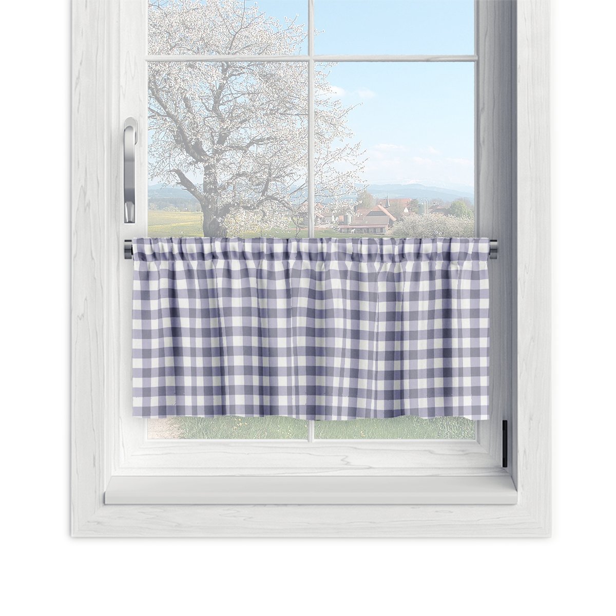 Zazdrostka EASTER wzór EA05 | lawendowa kratka 30 x 240 cm