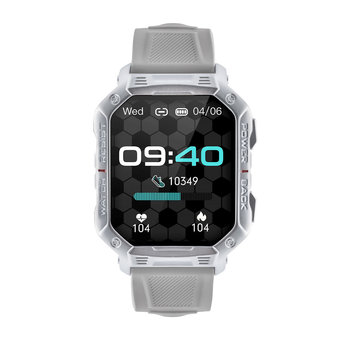 Smartwatch Watchmark Ultra Szary Tryby sportowe Ciśnieniomierz Tętno