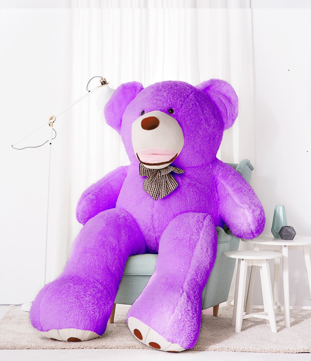 Miś Gustaw, Miś Amigo, Fioletowy, 220Cm