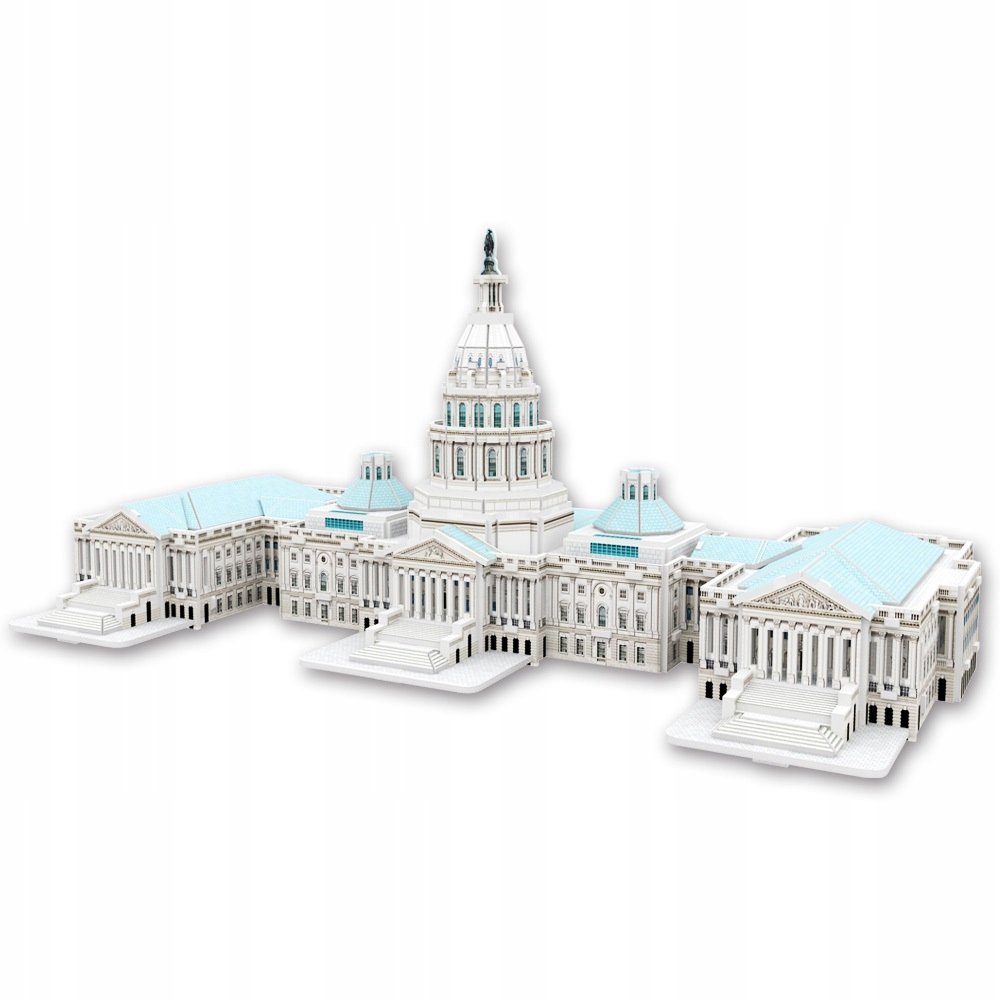 Puzzle 3D United States Capitol Dla Dzieci i Dorosłych Duży 39cm 96el.