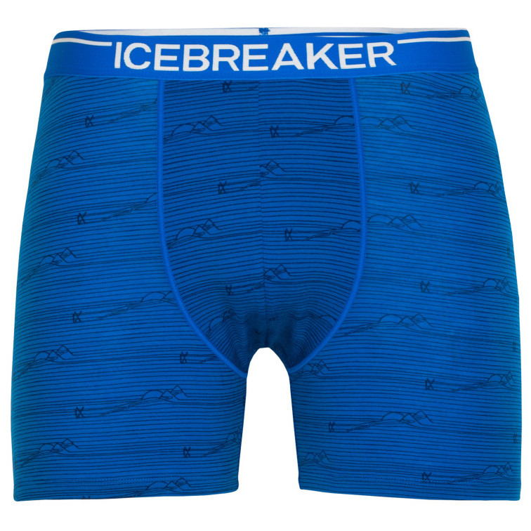 Męskie bokserki Icebreaker Mens Anatomica Boxers Rozmiar: XL / Kolor: niebieski/biały