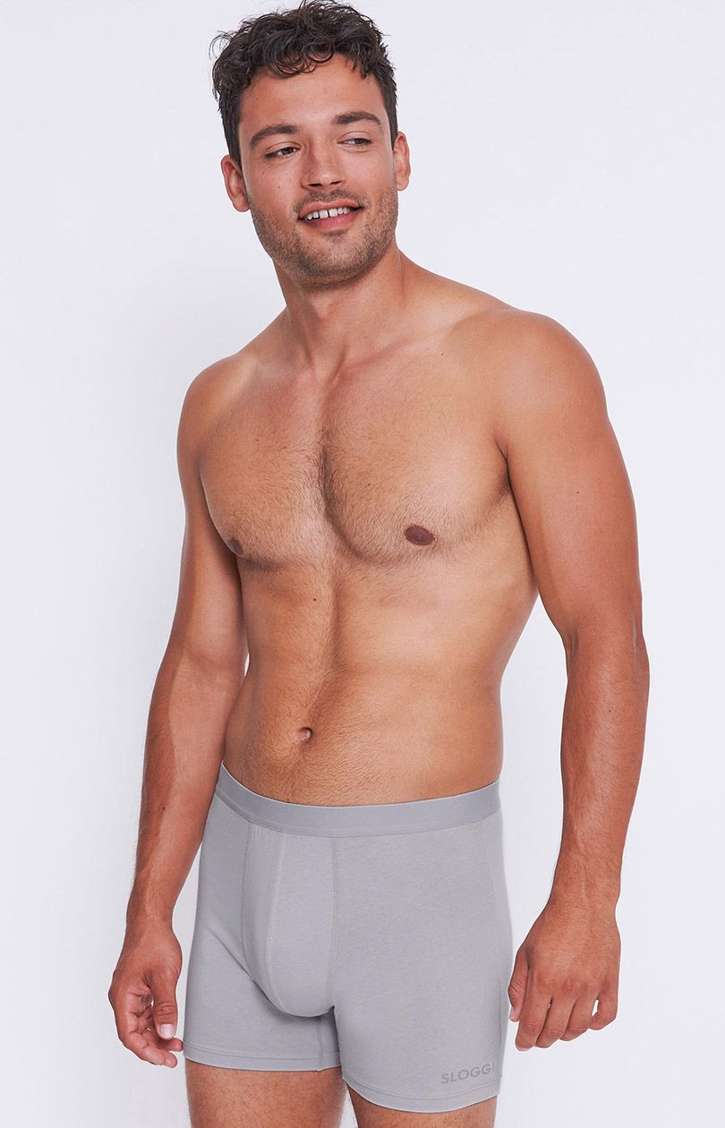 Sloggi 2-pack bokserki męskie jasnoszare GO ABC 2.0 10217937, Kolor jasny szary, Rozmiar L, Sloggi - Intymna