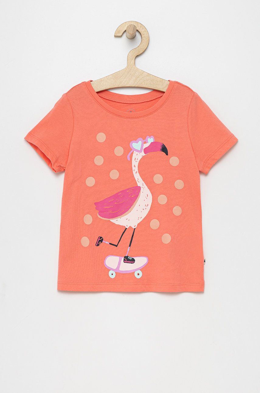 GAP t-shirt bawełniany dziecięcy kolor różowy - Gap