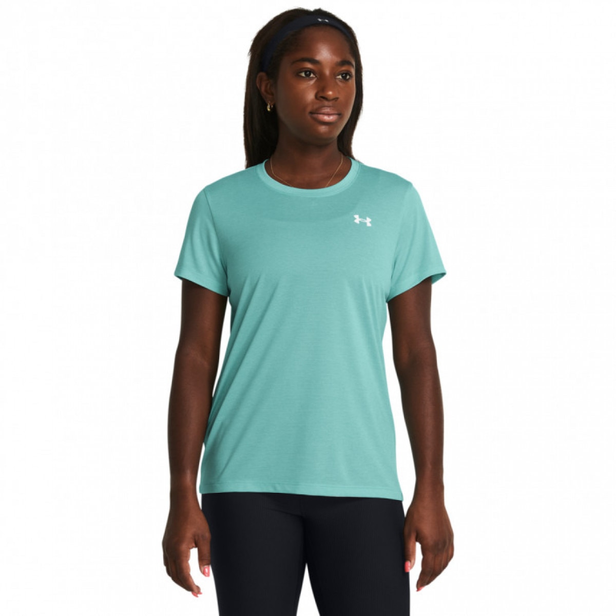Damska koszulka treningowa Under Armour Tech Bubble SSC - niebieska - UNDER ARMOUR