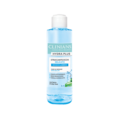 Clinians Hydra Plus - płyn do demakijażu oczu z aloesem (150 ml)