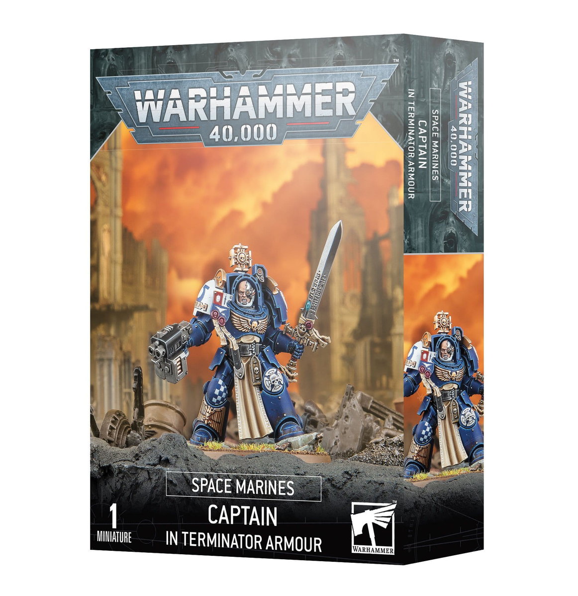 WARHAMMER 40K - SPACE MARINES CAPTAIN IN TERMINATOR ARMOUR