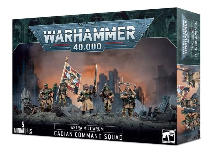 WARHAMMER 40K - ASTRA MILITARUM CADIAN COMMAND SQUAD
